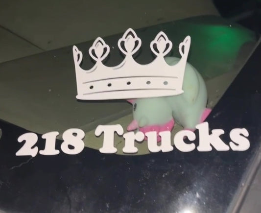 Small 218 Trucks Window Sticker